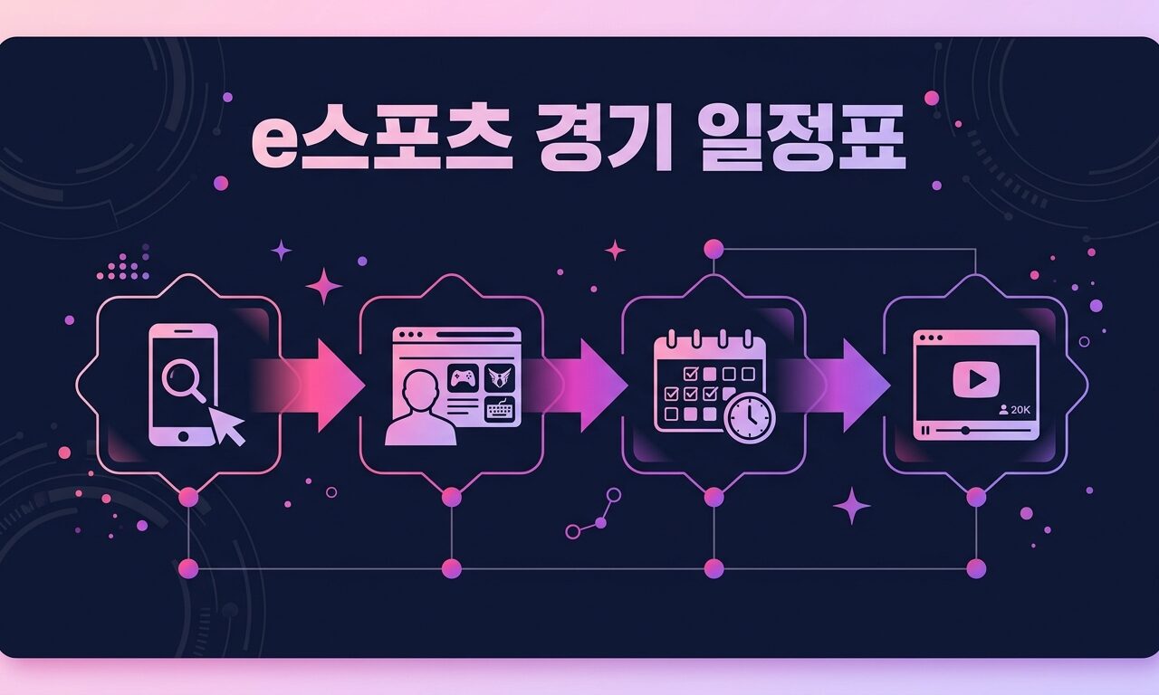 e스포츠 경기 일정표