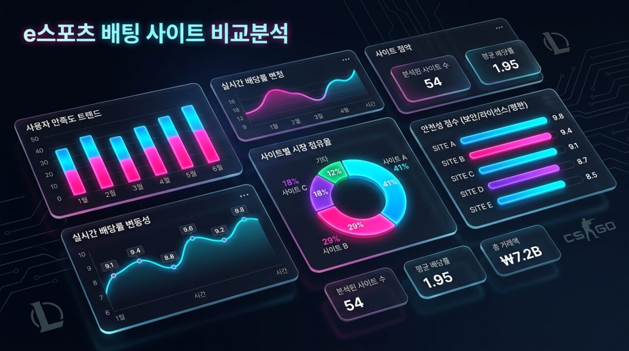 e스포츠 배팅 사이트 비교분석