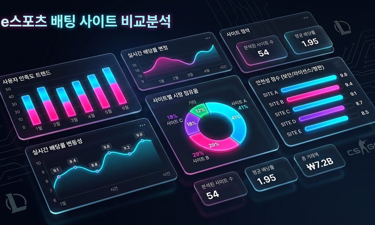 e스포츠 배팅 사이트 비교분석
