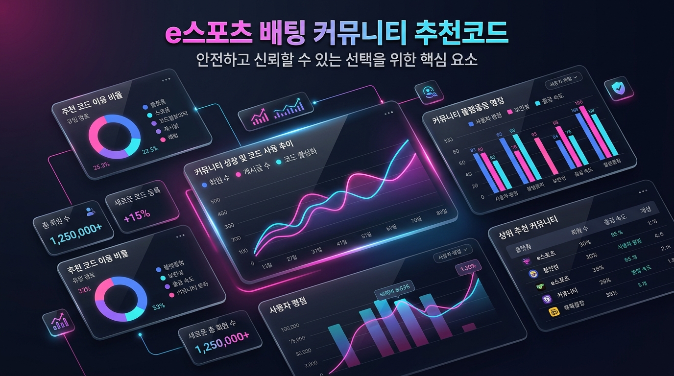 e스포츠 배팅 커뮤니티 추천코드