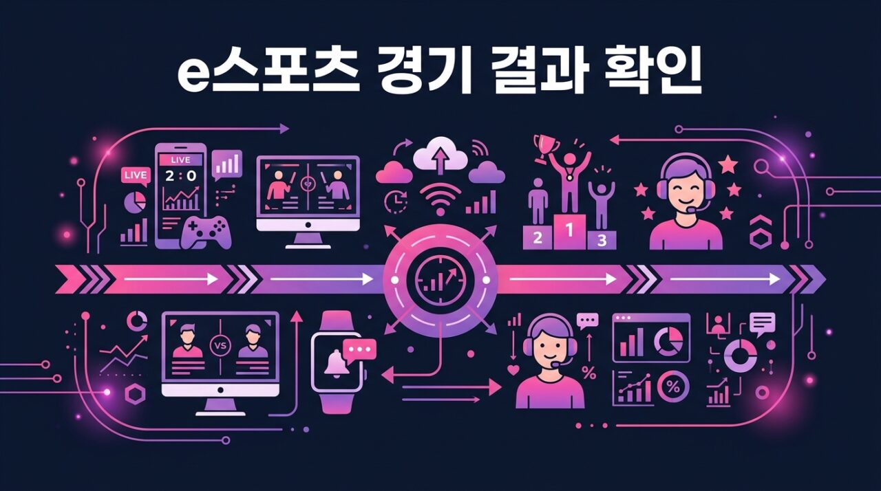 e스포츠 경기 결과 확인