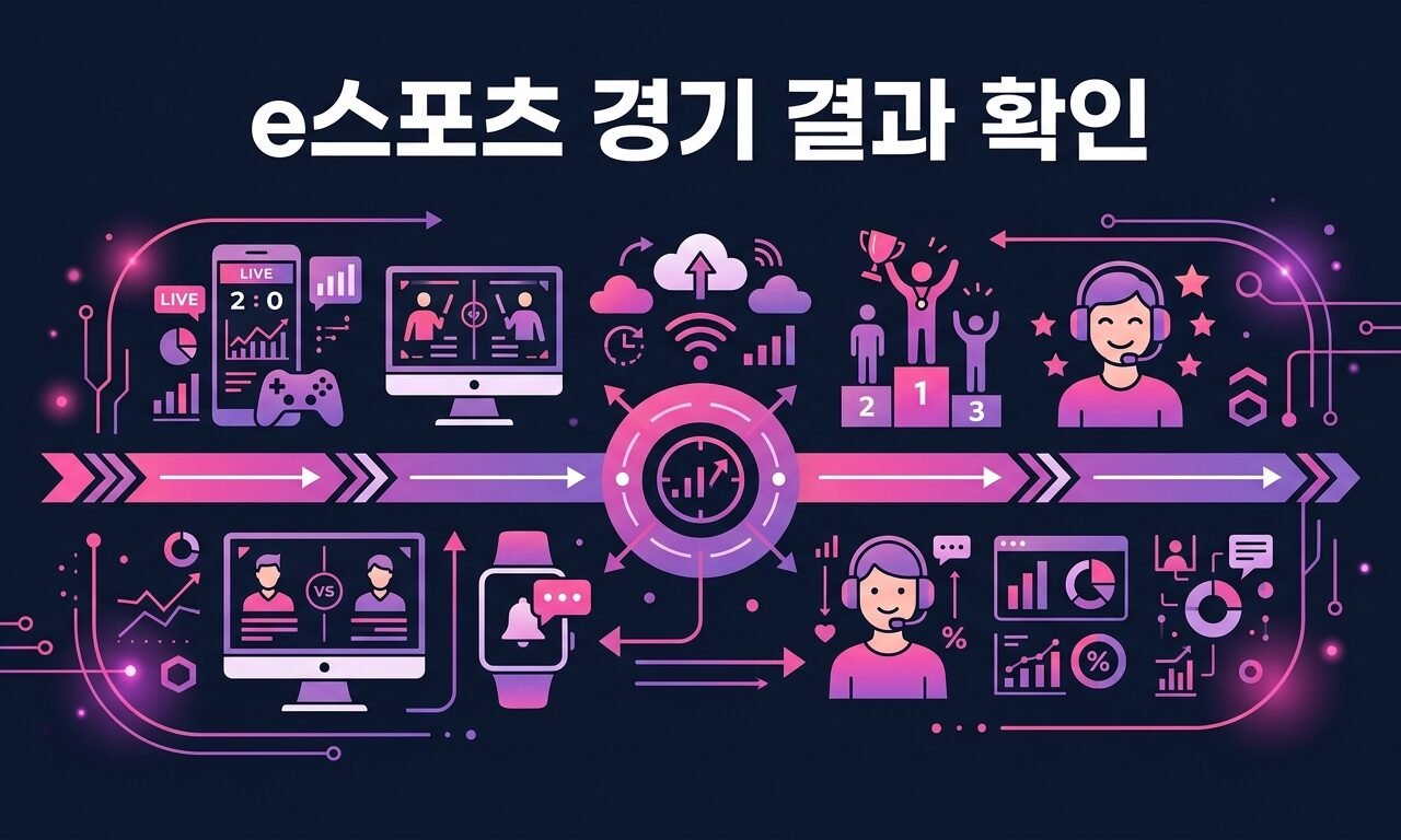 e스포츠 경기 결과 확인