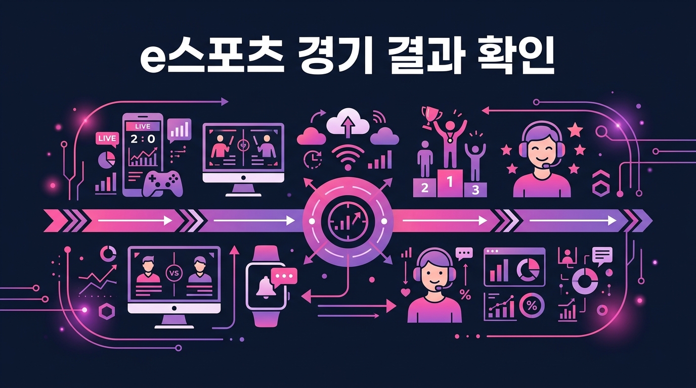 e스포츠 경기 결과 확인