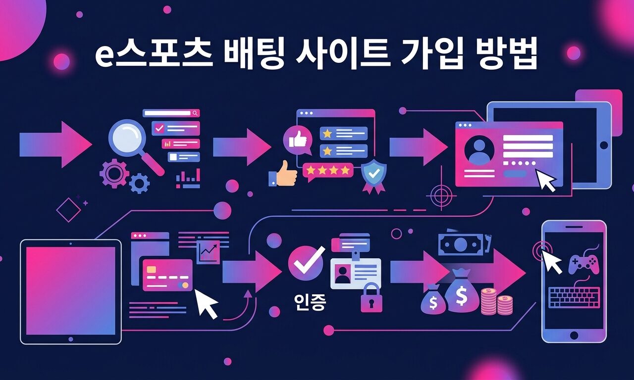 e스포츠 배팅 사이트 가입 방법