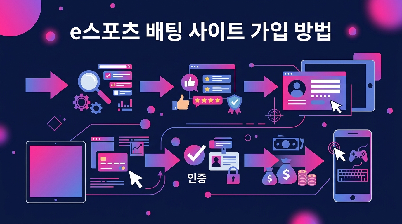 e스포츠 배팅 사이트 가입 방법