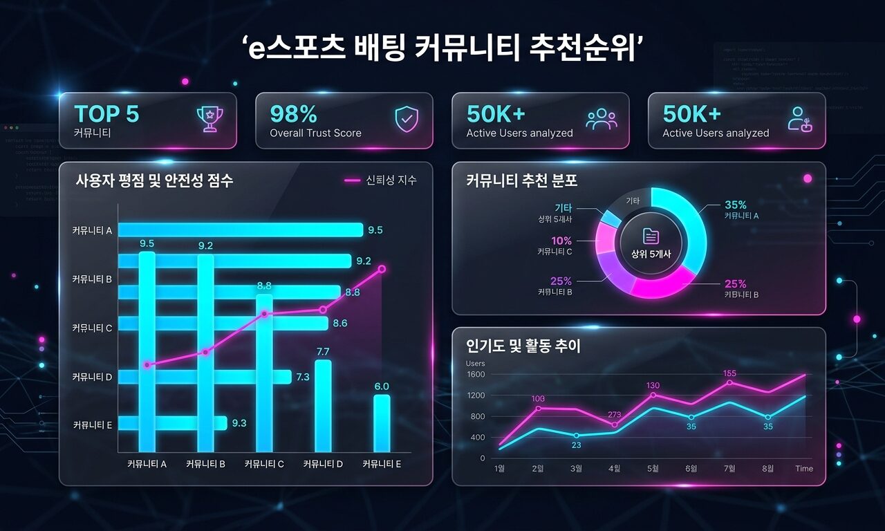 e스포츠 배팅 커뮤니티 추천순위