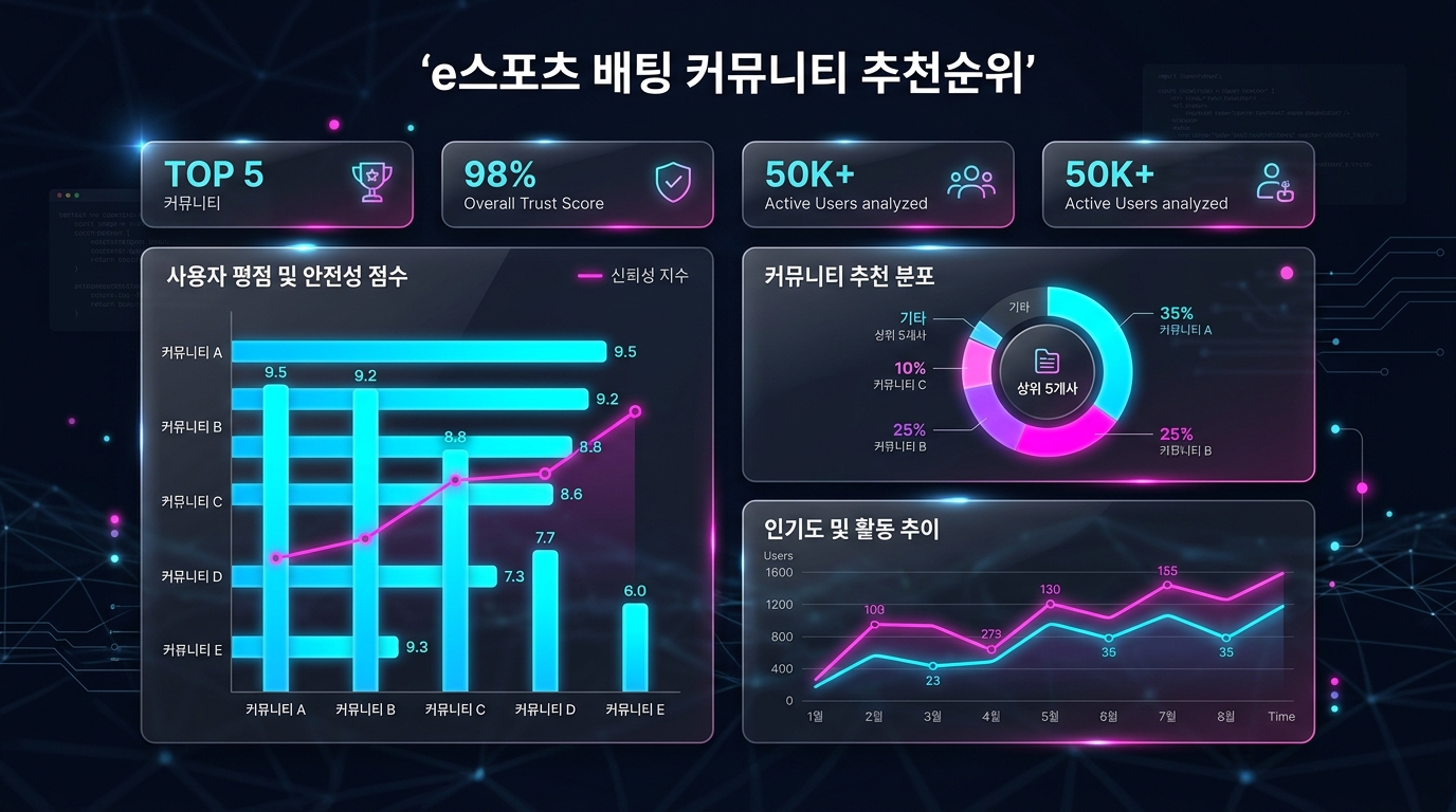 e스포츠 배팅 커뮤니티 추천순위