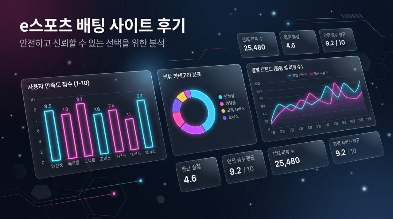 e스포츠 배팅 사이트 후기