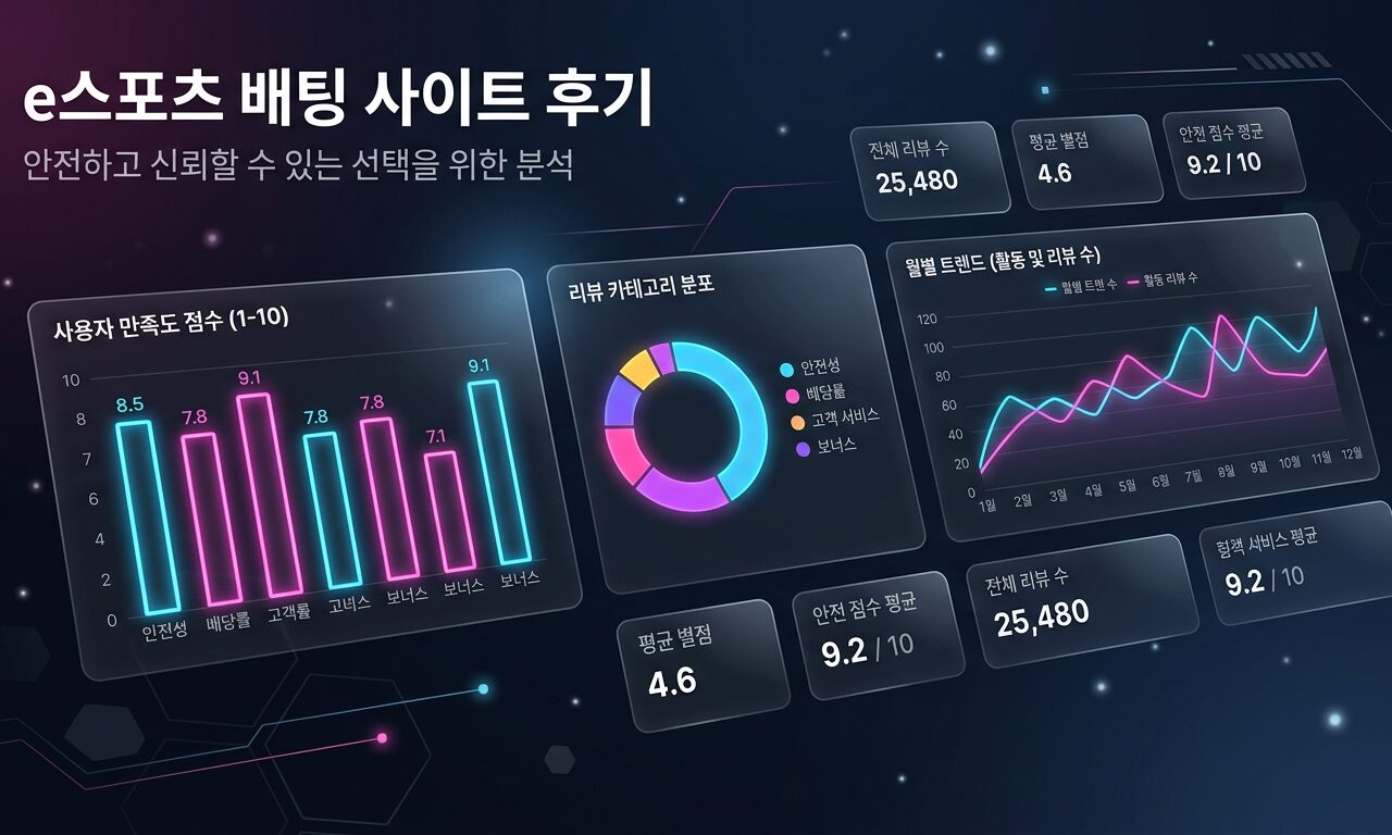 e스포츠 배팅 사이트 후기